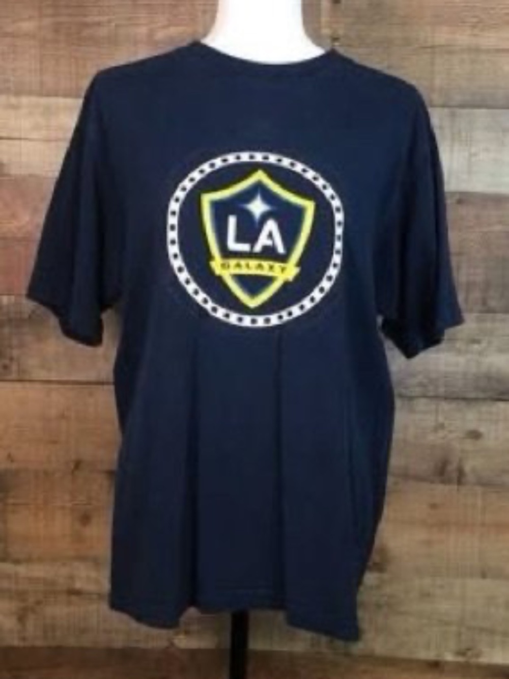 Unisex Size Medium Adidas Navy Blue LA Galaxy T-Shirt